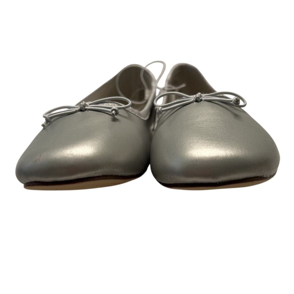 NWT a. new day Jackie Silver Memory Foam Classic Slip On Ballet Flats-Size 8* - Picture 7 of 10